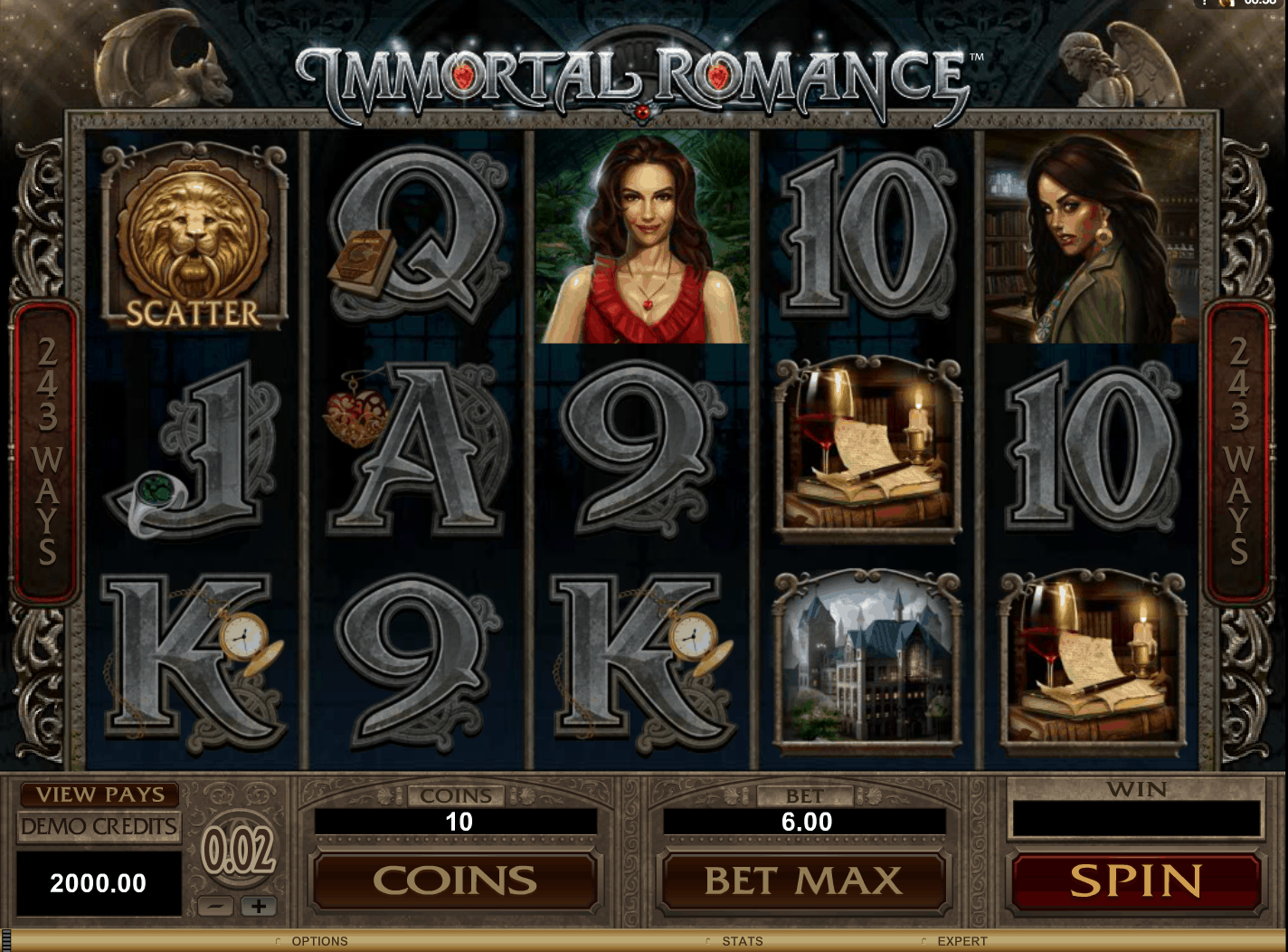 Immortal Romance Slot Free Spins