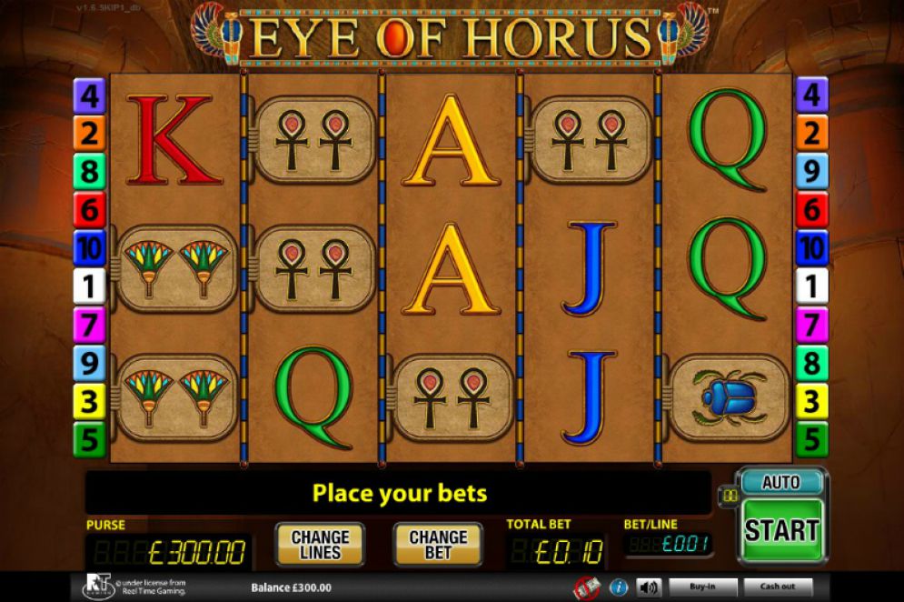 Eye of Horus Slot Gameplay