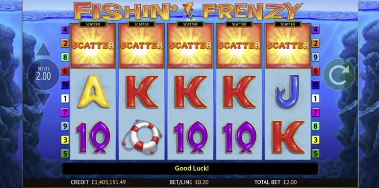 Fishin Frenzy Slot Gameplay