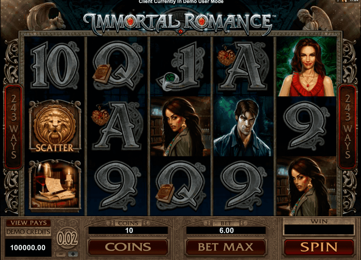 Immortal Romance Slot Gameplay