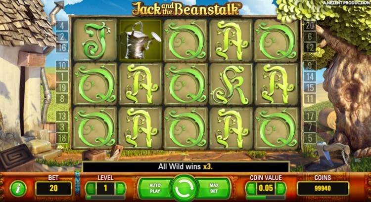 Jack and the Beanstalk Slot Gameplay